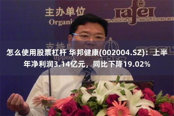 怎么使用股票杠杆 华邦健康(002004.SZ)：上半年净利润3.14亿元，同比下降19.02%