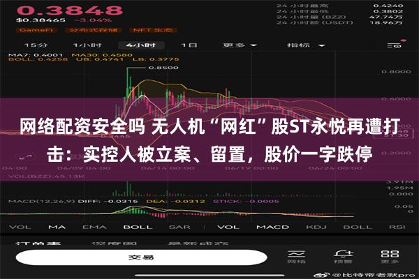 网络配资安全吗 无人机“网红”股ST永悦再遭打击：实控人被立案、留置，股价一字跌停