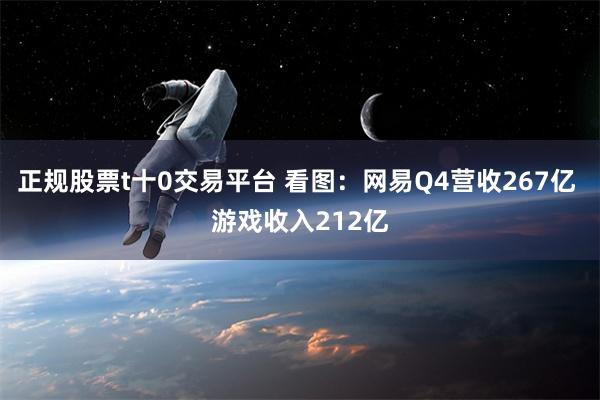 正规股票t十0交易平台 看图：网易Q4营收267亿 游戏收入212亿